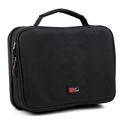 DURAGADGET Bolsa Acolchada Profesional Negra con Compartimentos e Interior en Gris para Videoconsola Sony Playstation Classic