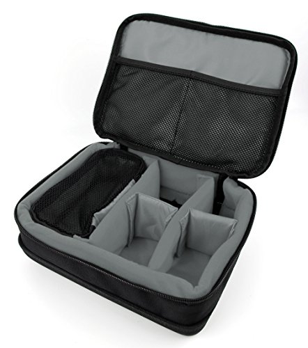 DURAGADGET Bolsa Acolchada Profesional Negra con Compartimentos e Interior en Gris para Videoconsola Sony Playstation Classic