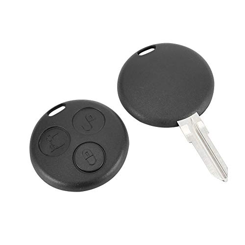 Eatbuy 3 Botones Smart Car Remote Key Fob Shell Case Fit Key Shell Cover Key Shell Key Shell Case Remote para City Roadster Coupe