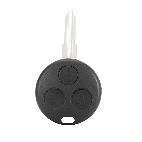 Eatbuy 3 Botones Smart Car Remote Key Fob Shell Case Fit Key Shell Cover Key Shell Key Shell Case Remote para City Roadster Coupe