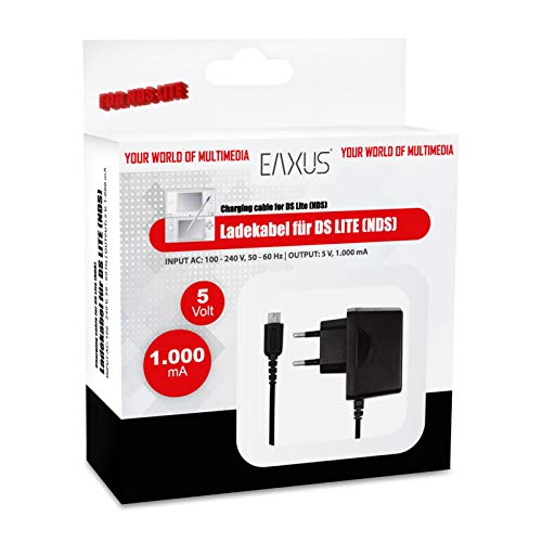 Eaxus® Cable de carga adecuado para Nintendo DS lite - Cargador rápido compatible con NDSL