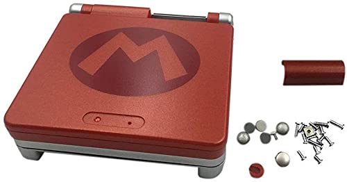 Einuz Carcasa completa para GBA SP Gameboy Advance SP Mari rojo