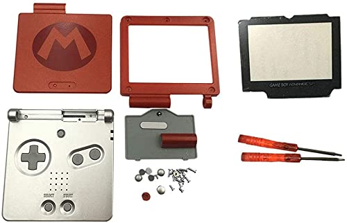 Einuz Carcasa completa para GBA SP Gameboy Advance SP Mari rojo