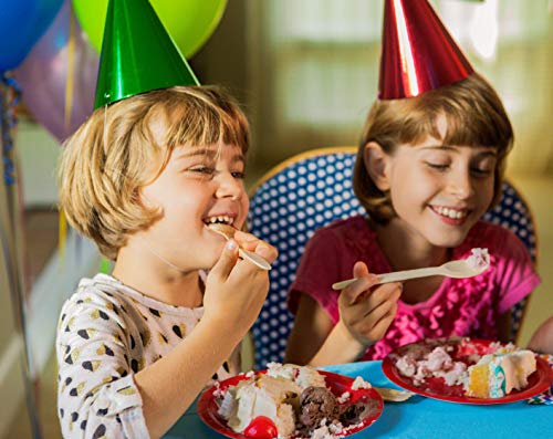 ekhõ The Wood Way! – Juego de 100 Cucharas de Madera Sostenible | Cubiertos Desechables Biodegradables, Ecológicos y Compostables | Cubertería para Llevar | Ideal para Fiestas, Picnic y Cumpleaños