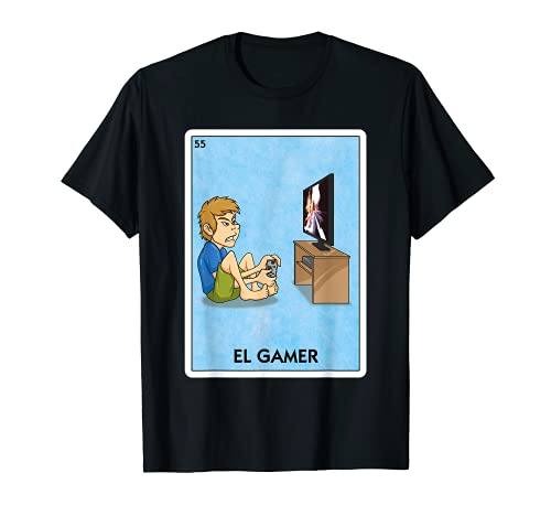 El Gamer Mexican Card Game - Divertido jugador de videojuegos Camiseta