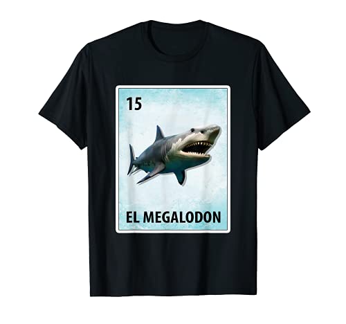 El Megalodon Mexicano Megalodon Tarjetas Camiseta