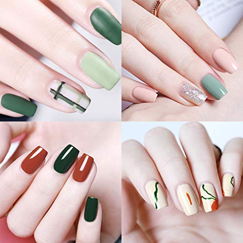 Elite99 Esmaltes Semipermanentes de Uñas en Gel UV LED, 6 Colores Kit de Esmaltes de Uñas, Esmaltes en Gel Soak Off 15ml 001