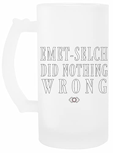 Emet Selch Did Nothing Wrong Quote Cerveza Taza Vidrio Transparente Beer Mug
