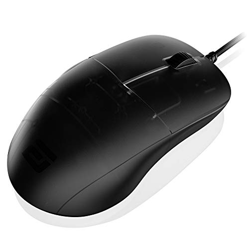 ENDGAME GEAR XM1r Ratón para Juegos con Cable - Sensor óptico PixArt PAW3370-50:19.000 CPI - 5 Botones - Interruptores Kailh GM 8.0-80 Millones de Clics - USB - Ergonómico Ligero 70g - Dark Frost