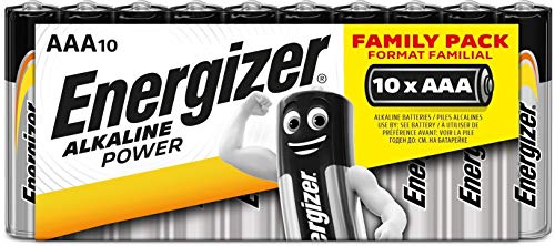Energizer Alkaline Power - Pack de 10 pilas Alcalinas AAA/LR03