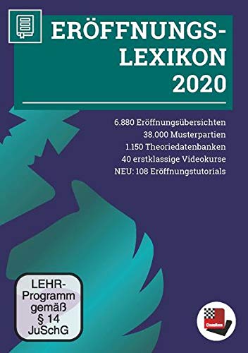 Eröffnungslexikon 2020: Die aktuelle Theorie in 6880 Übersichten, 38.000 Musterpartien und vielen Tutorials und Videos