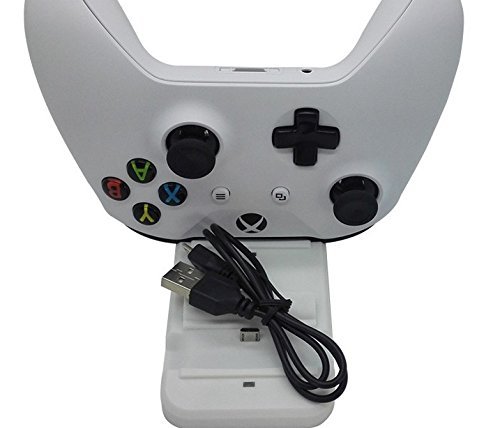 Estación de carga rápida Xbox One y One S - Cargador doble mando - Base para controles de Xbox con indicador LED