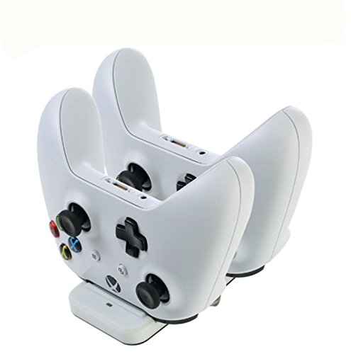 Estación de carga rápida Xbox One y One S - Cargador doble mando - Base para controles de Xbox con indicador LED