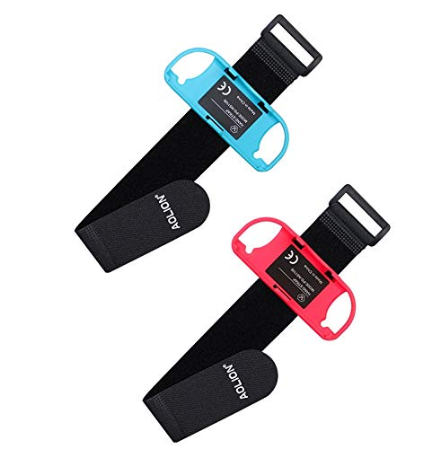 ETbotu - Pulsera de Juego, 1 par de Correas elásticas Ajustables con Correa de Juego Compatible con Nintendo Dance Joy-con Controlador de Correa de muñeca