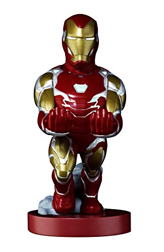 Exquisite Gaming - Exquisite Gaming - Cable guy Iron Man Evergreen, soporte de sujeción y carga para mando de consola y/o smartphone