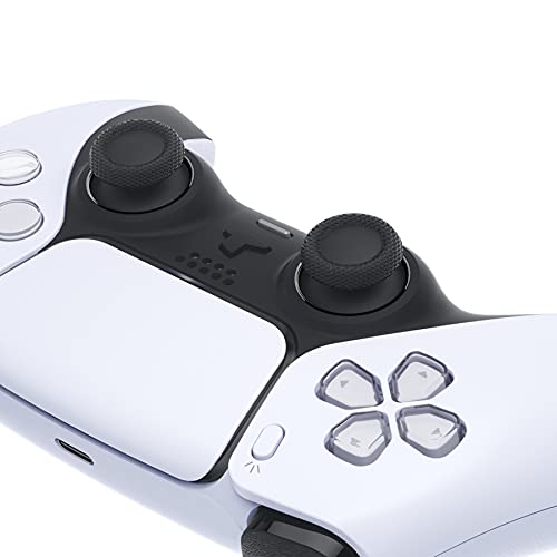 eXtremeRate Anillos de Acento para PS5 Mando Accesorios Anillos de Joysticks para Playstation 5 Anillos de Reemplazo con un Herramienta de Abrir Anillos para PS5-NO Incluye Control(Negro)
