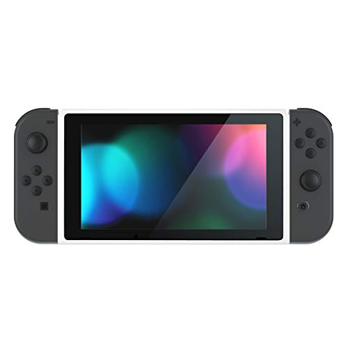 eXtremeRate Carcasa Delantera para Nintendo Switch Marco Frontal de Pantalla Shell Placa Frontal con Volumen Arriba/Abajo Encendido Botones para Nintendo Switch-No Incluye Consola(Blanco)
