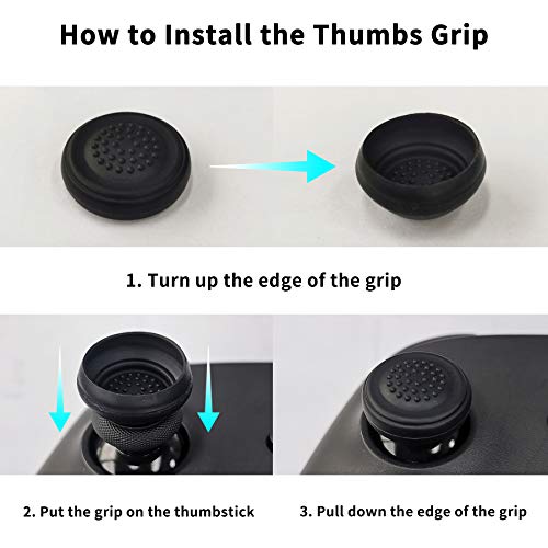 eXtremeRate PlayVital Funda de Silicona para Xbox Series X S Protector Suave Carcasa Antideslizante con 2 Tapas de Joysitcks Funda de Goma para Mando Xbox Series S X(Edición Guardian-Oscuro Negro)