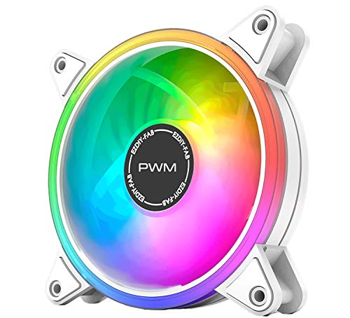 EZDIY-FAB Ventilador de Moonlight Blanco PWM-1 pc