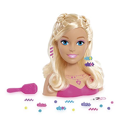 Famosa- Busto Barbie Básico Fashionistas, incluye 20 accesorios (BAR28000)