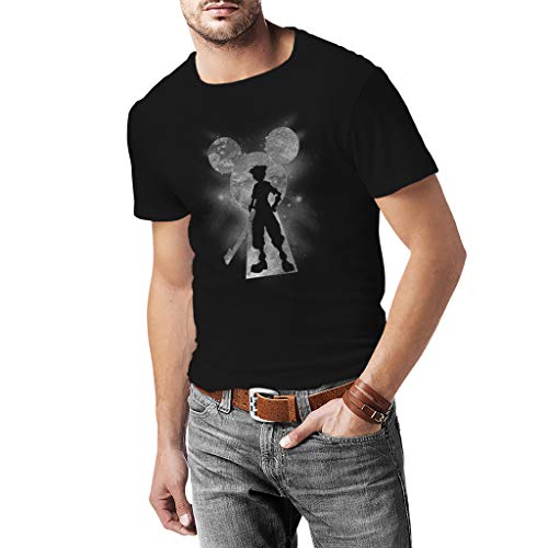 Fanta Universe Destiny Force - Camiseta Hombre - 100% Algodón (S, Negro)