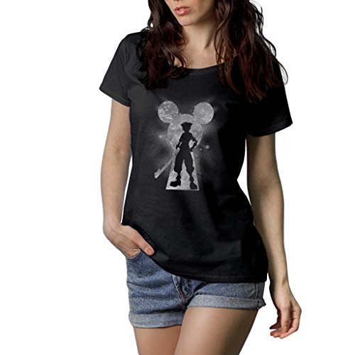 Fanta Universe Destiny Force - Camiseta Mujer - 100% Algodón (XL, Negro)
