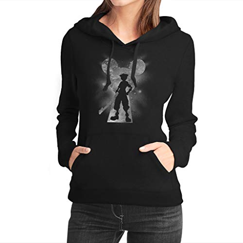 Fanta Universe Destiny Force - Sudadera con Capucha Mujer - 50% Algodón (M, Negro)