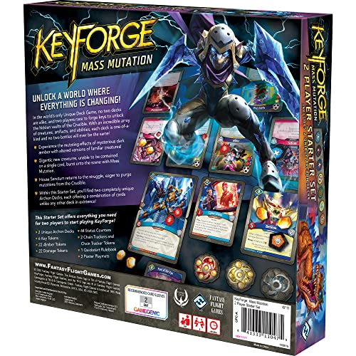 Fantasy Flight Games FFGKF11 KeyForge: Mass Mutation Starter Set, Mixed Colours
