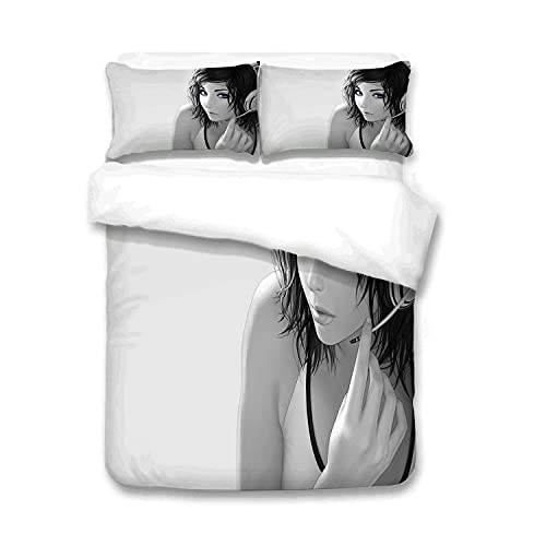 Fantasy - Juego de ropa de cama para niñas, diseño de ciberpunk con estampado de plantas góticas