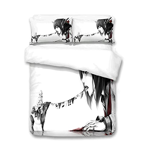 Fantasy - Juego de ropa de cama para niñas, diseño de ciberpunk con estampado de plantas góticas