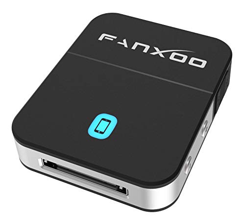Fanxoo DockPro 30 pin Bluetooth 5.0 Adaptador 30 Pin aptX HD Adapter Receptor de Baja Latencia compatible para Bose Sounddock y iPhone iPod Music Docking Station