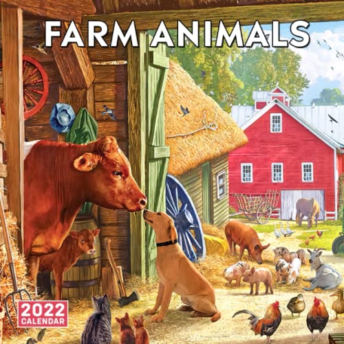 Farm Animals 2022 Calendar: Cute Animals Gift Idea 2022-2023 Planner For Friends, Family To Welcome A New Year With Inspirational Things Kalendar calendario calendrier