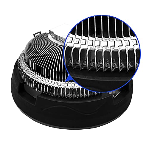 Feicuan RGB Ventiladores de CPU Ruido bajo 3 Pin Disipador de CPU para Intel AMD, Enchufe Universal Cojinete hidráulico, CPU Recomendada de hasta 65 W