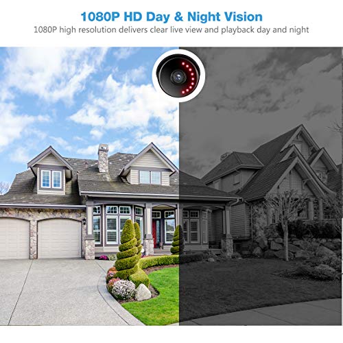 FLOUREON YI IOT Cámara de Vigilancia Exterior, IP WiFi Cámara de Seguridad 1080P, Audio Bidireccional, Detección de Movimiento, Almacenamiento en la Nube, Impermeable IP66, Compatible con Alexa