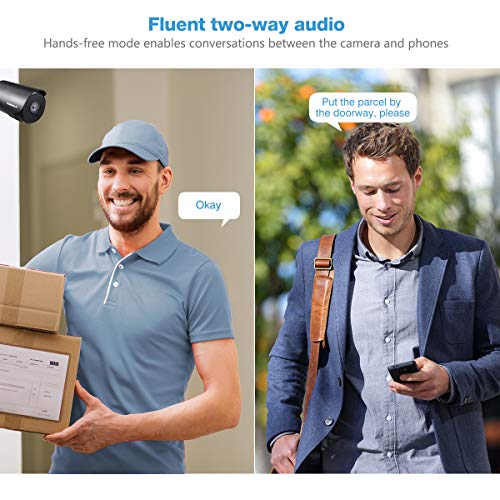 FLOUREON YI IOT Cámara de Vigilancia Exterior, IP WiFi Cámara de Seguridad 1080P, Audio Bidireccional, Detección de Movimiento, Almacenamiento en la Nube, Impermeable IP66, Compatible con Alexa