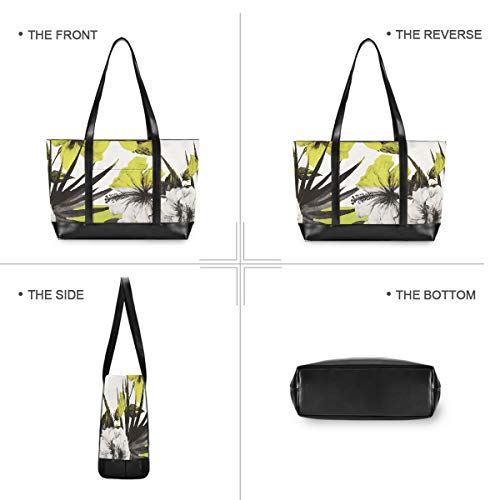 Flower Vector Handbag Tote Casual Outdoor Computer Bag Fashion Large Capacity