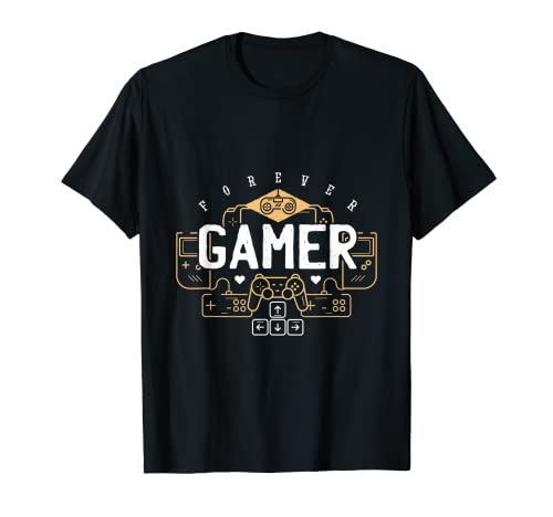 Forever Gaming Gamer Video juego Gráfico artístico Camiseta