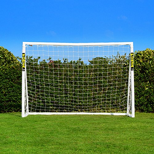 FORZA Porterías de Fútbol PVC para Jardín/Entrenamientos – Postes de Fútbol Impermeables con Red - Arco para Niños (6 Tamaños) (3m x 2m)
