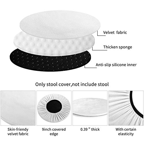 Funda de Asiento para Silla de Comedor,35cm Funda de Asiento de Silla Desmontable Elástica, para Cocina, Silla (Cientos de Billetes de 100 dólares)