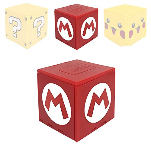 Funda de Juego - Compatible para Nintendo Switch Compatible con hasta 16 Juegos de Nintendo Switch Organizador de Tarjeta de Juego Contenedor de Viaje (Mario Rojo)