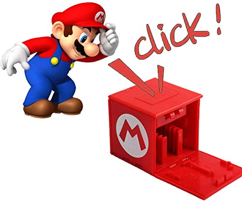 Funda de Juego - Compatible para Nintendo Switch Compatible con hasta 16 Juegos de Nintendo Switch Organizador de Tarjeta de Juego Contenedor de Viaje (Mario Rojo)