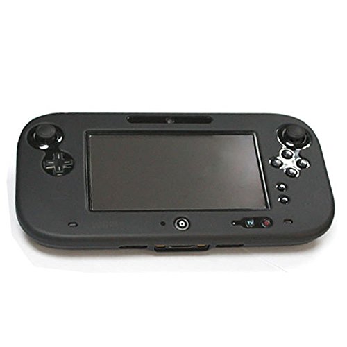 Funda protectora de silicona para Nintendo Wii U, color negro