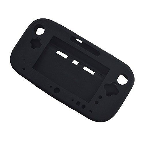 Funda protectora de silicona para Nintendo Wii U, color negro