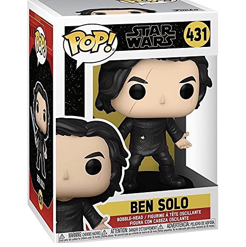 Funko Pop! Star Wars: The Rise of Skywalker – Ben Solo con sable azul (Kylo Ren) figura de vinilo (incluye funda protectora de caja emergente)