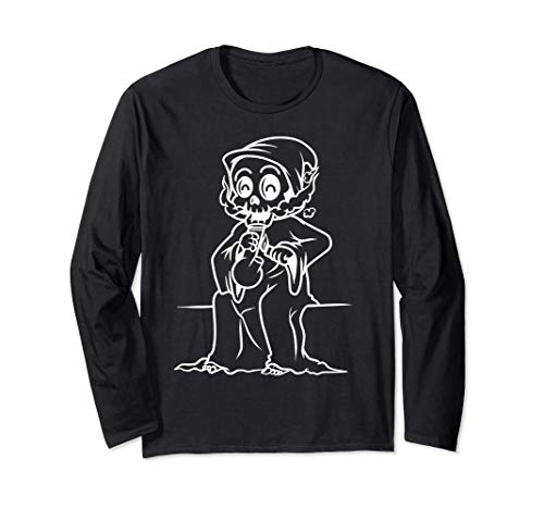 Funny Grim Reaper Toking Shirt Hombres Mujeres Manga Larga