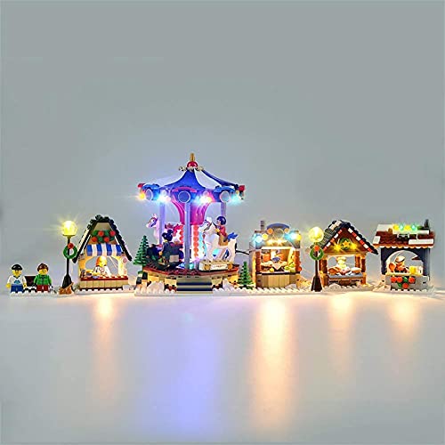 FYHCY Juego de iluminación LED para Lego 10235 Winter Market, Juego de iluminación LED para Lego 10235 (Solo Juego de Luces)