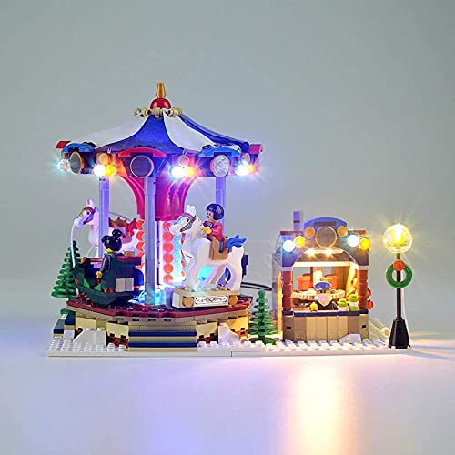 FYHCY Juego de iluminación LED para Lego 10235 Winter Market, Juego de iluminación LED para Lego 10235 (Solo Juego de Luces)