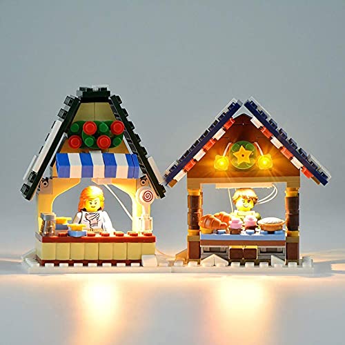 FYHCY Juego de iluminación LED para Lego 10235 Winter Market, Juego de iluminación LED para Lego 10235 (Solo Juego de Luces)