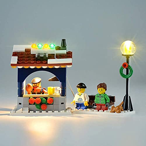 FYHCY Juego de iluminación LED para Lego 10235 Winter Market, Juego de iluminación LED para Lego 10235 (Solo Juego de Luces)