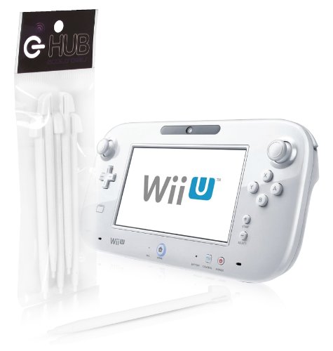 G-HUB® Stylus for Wii U (Multi Pack of 5) - Punteros Stylus para Nintendo Wii U GamePad (Multipack de 5) - BLANCO